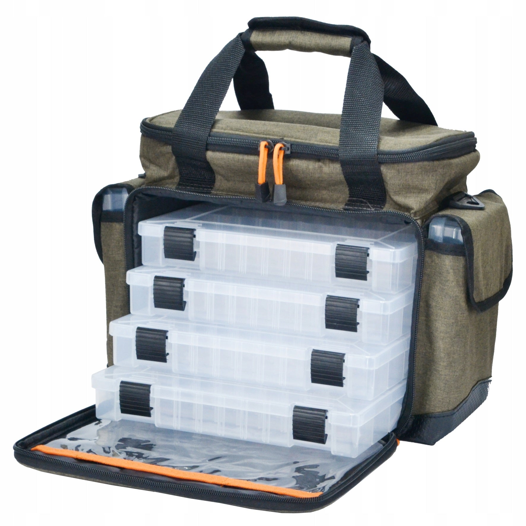 LARGE HOKKADO SHOULDER FISHING BAG 6 BOXES RIGID BOTTOM 30/40/20CM Product weight with unit packaging 2.48 kg