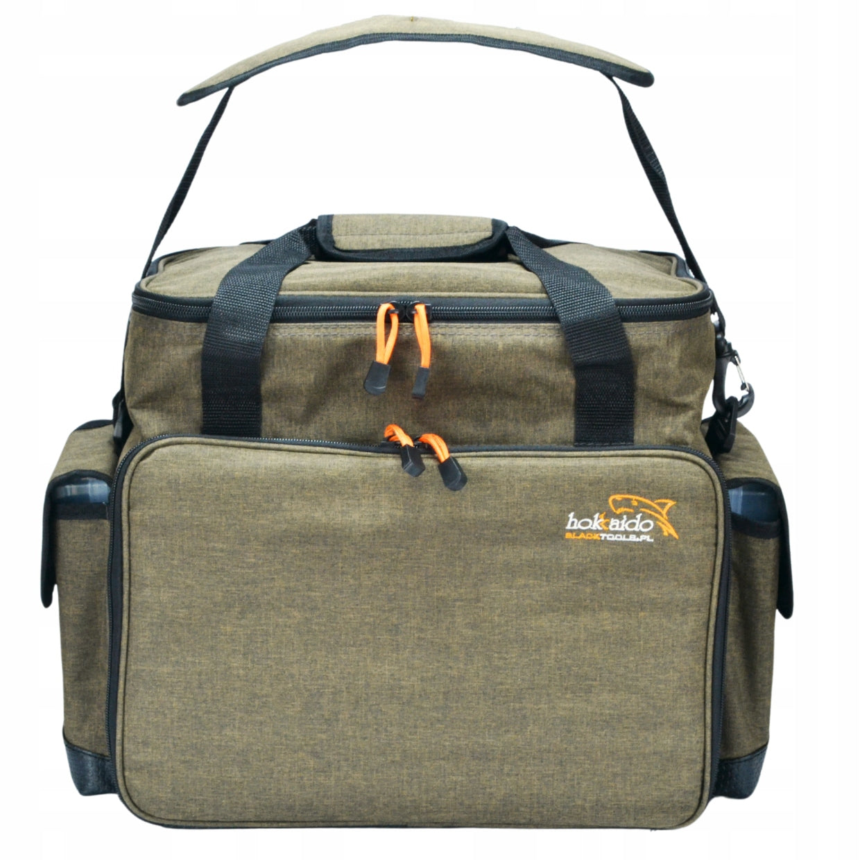 LARGE HOKKADO SHOULDER FISHING BAG 6 BOXES RIGID BOTTOM 35/47/23CM Product weight with unit packaging 3.65 kg