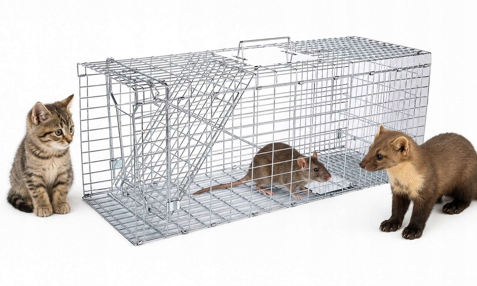 LARGE Hedgehog Trap for Foxes Kuna Weasels Cowards Mink Paw 95x33x34 Packaging status original