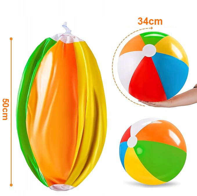 LARGE INFLATABLE BEACH BALL 34CM FOR CHILDREN GAME POOL BEACH GARDEN FUN Brand Zgeer