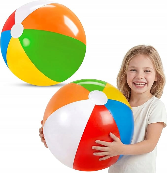 LARGE INFLATABLE BEACH BALL 34CM FOR CHILDREN GAME POOL BEACH GARDEN FUN