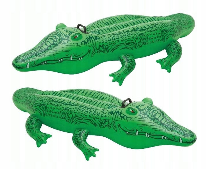 LARGE INFLATABLE MATTRESS FOR CHILDREN FOR SWIMMING CROCODILE INTEX 168x86 cm XXL Manufacturer code 69670
