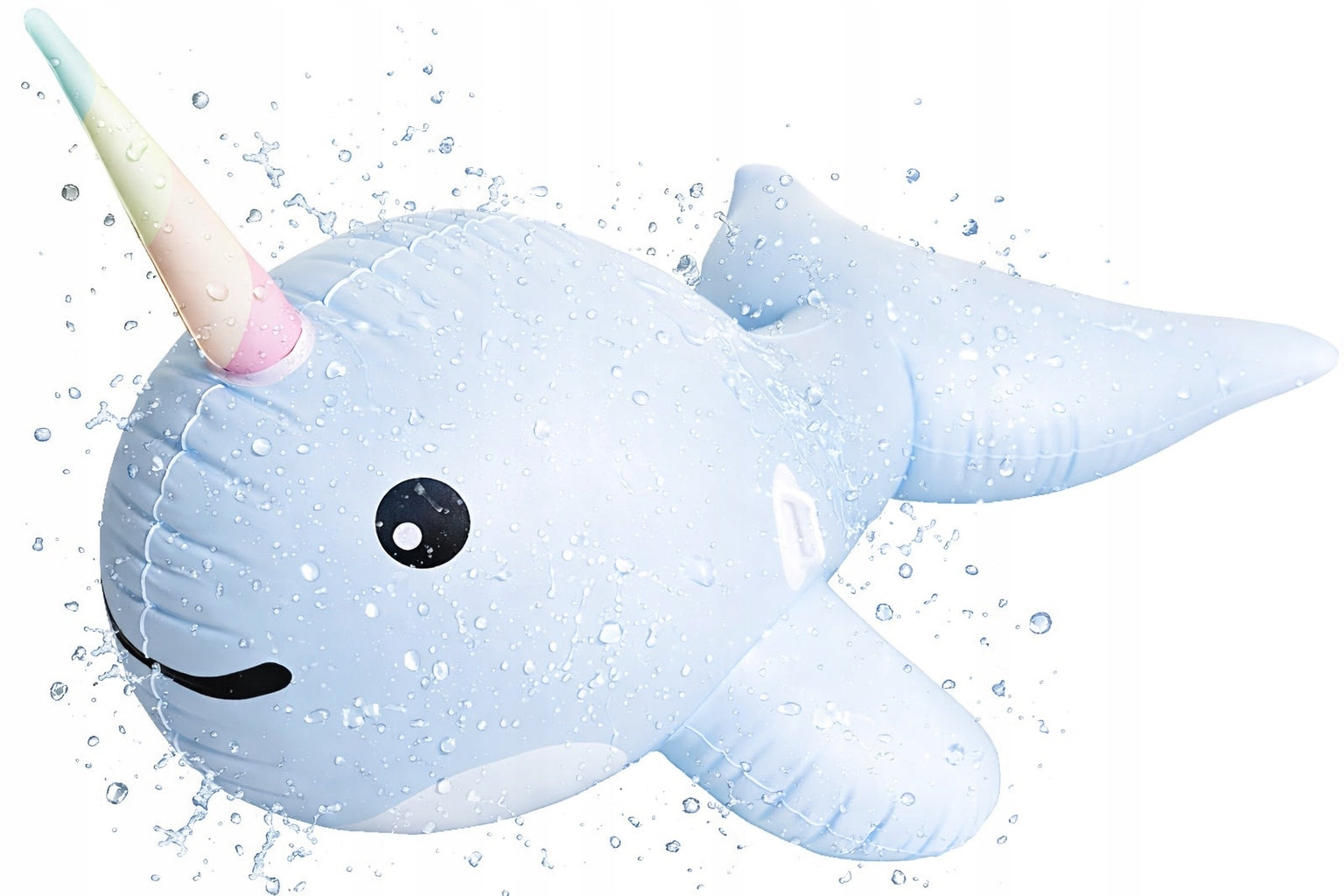 LARGE INFLATABLE MATTRESS PONTOON Narwhal for water toy for children XXL 200 cm Packaging status original