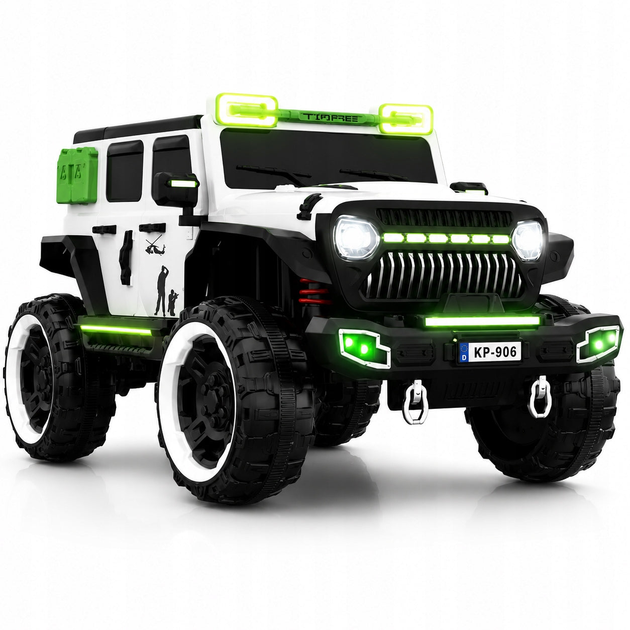 LARGE JEEP 4x4 XXL FOR CHILDREN'S BATTERY EVA PILOT LED MP3 EVA PREMIUM