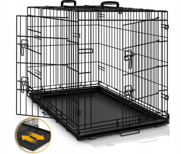 LARGE KENEL CAGE METAL PLAYPEN FOR DOG TRANSPORTER 122x76cm BREED LARGE Brand no brand