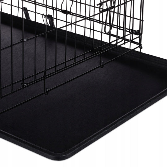 LARGE KENEL CAGE METAL PLAYPEN FOR DOG TRANSPORTER 122x76cm BREED LARGE Product width 76 cm