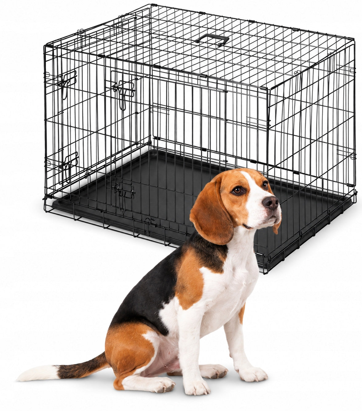 LARGE KENNEL CAGE METAL PLAYPEN Transporter for DOG DOGS 78x60x56 cm M Packaging status original