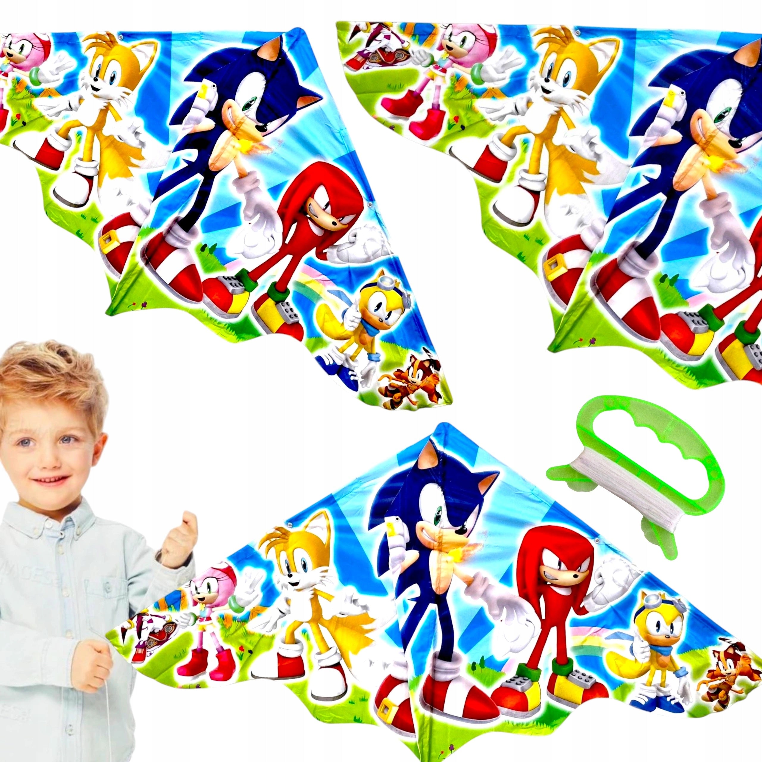 LARGE LATAWIEC FOR CHILDREN SONIC SONIK 120x60 CM XXL FLYING HEDGEHOG