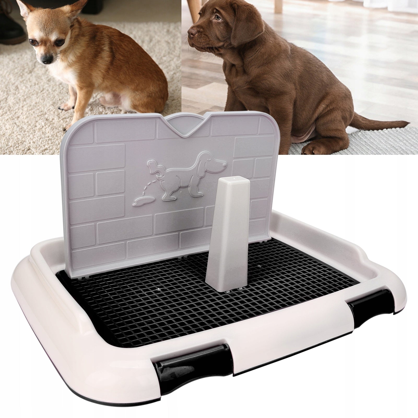 LARGE LITTER BOX DOG TOILET ARTIFICIAL 46,4 x 35,4 x 23,6 cm Packaging status original