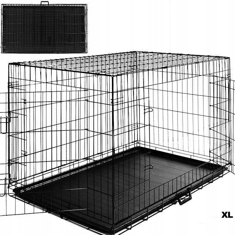LARGE METAL CAGE DOG PLAYPEN 108x70x77 Packaging status original
