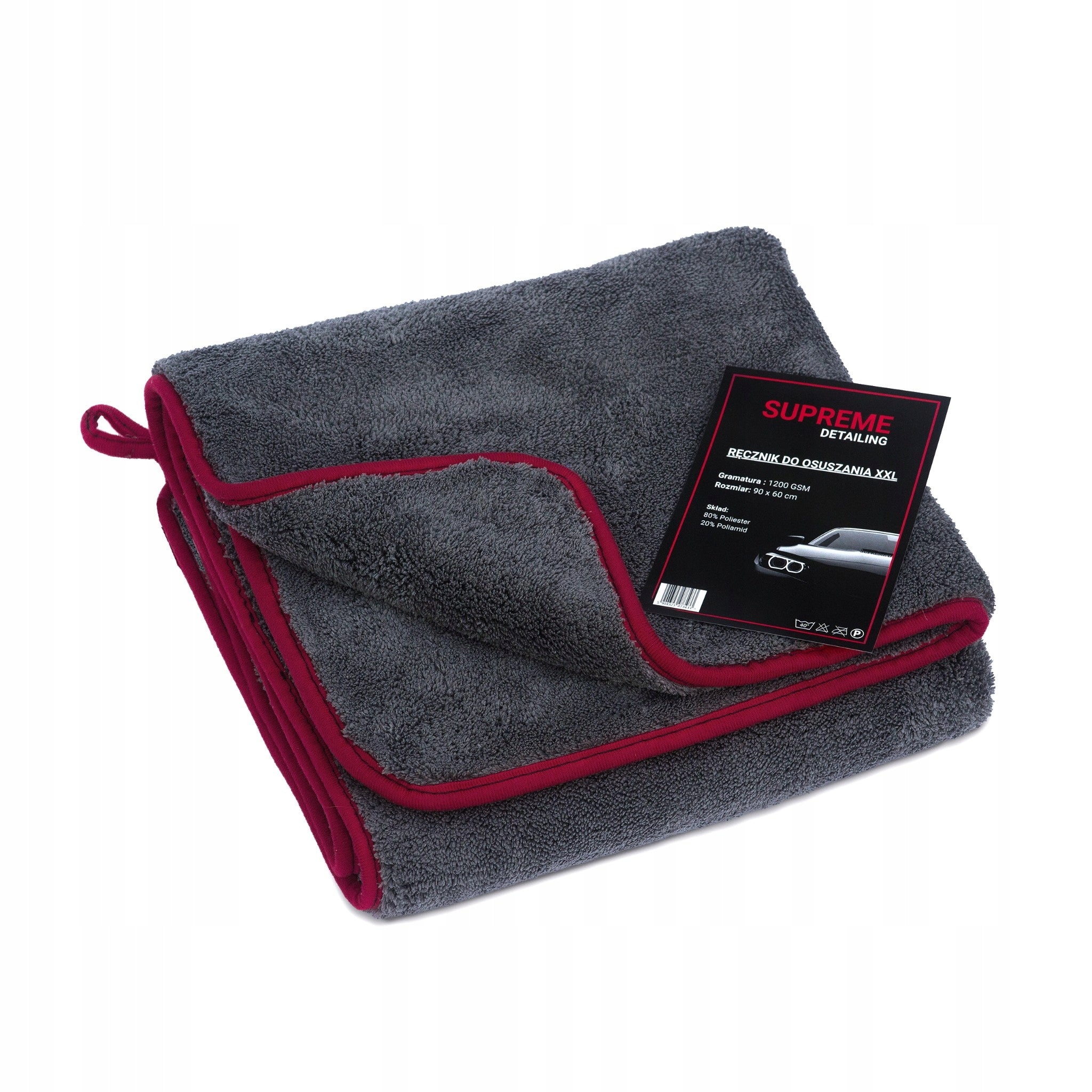 LARGE MICROFIBER CAR TOWEL FOR DRYING WIPE 1200gsm Manufacturer code Ręcznik do samochodu 1200gsm 90x60cm