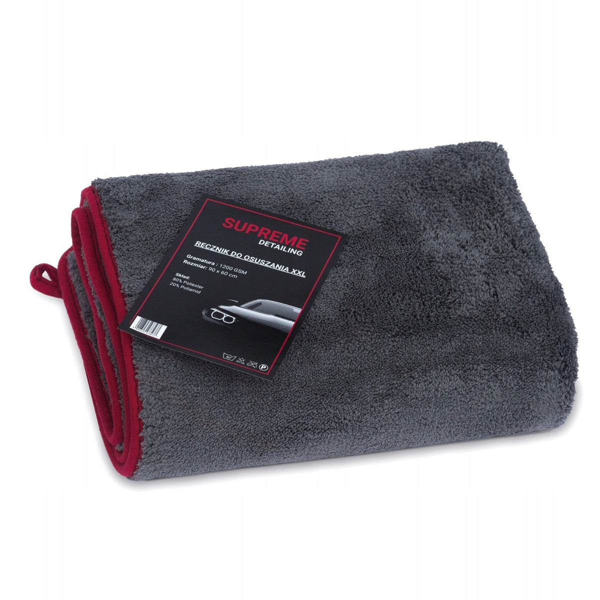 LARGE MICROFIBER CAR TOWEL FOR DRYING WIPE 1200gsm Packaging status original