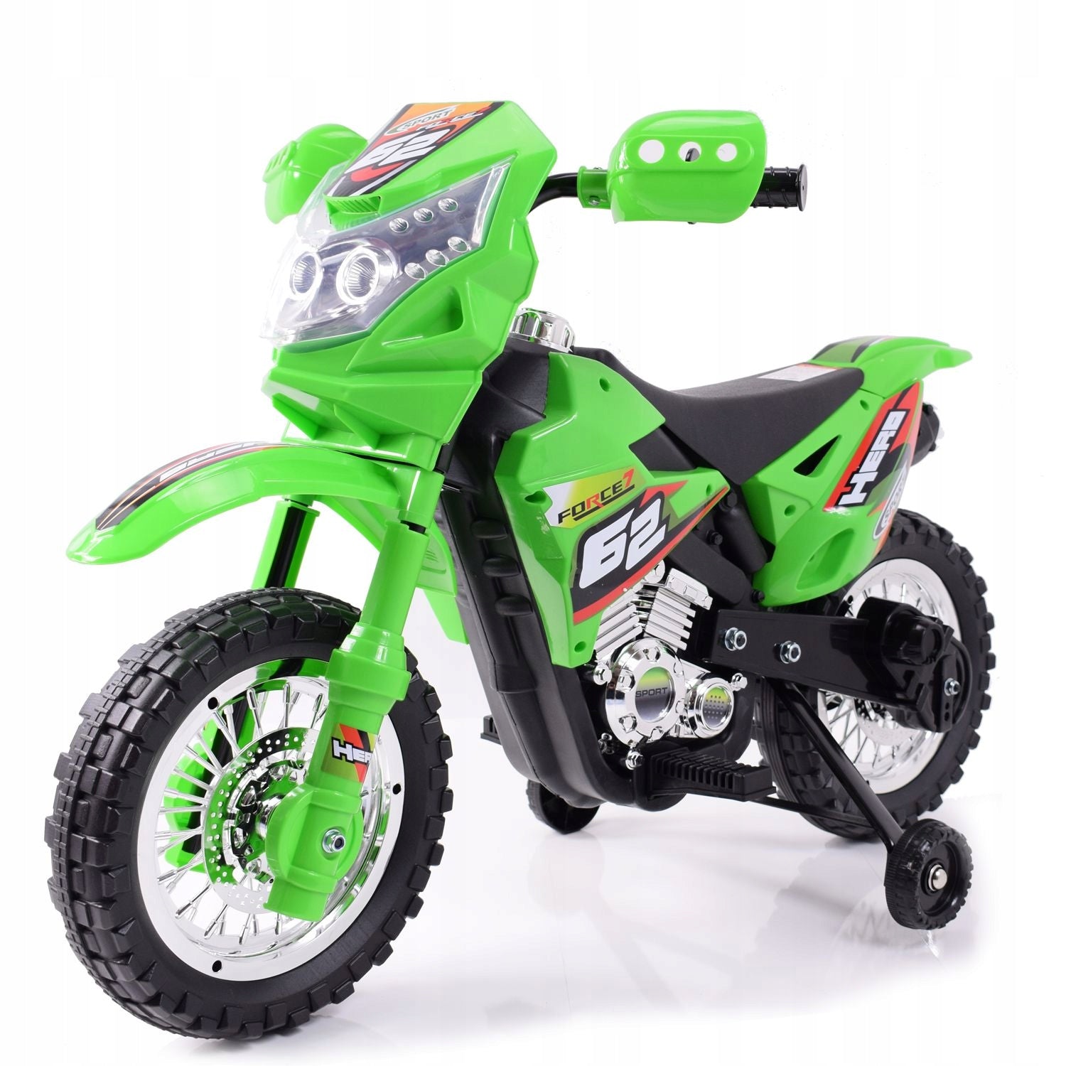 LARGE MOTOR CROSS 2 STRONG 2 WITH SOUNDS AND Ś ZP-3999A Manufacturer code ZP-3999A-ZIELONY
