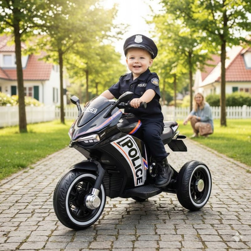 LARGE MOTOR RACER STRONG 2 EXCLUSIVE, GLOWING WHEELS, 3 WHEELS/HT6188 Manufacturer code HT-6188-CZARNY
