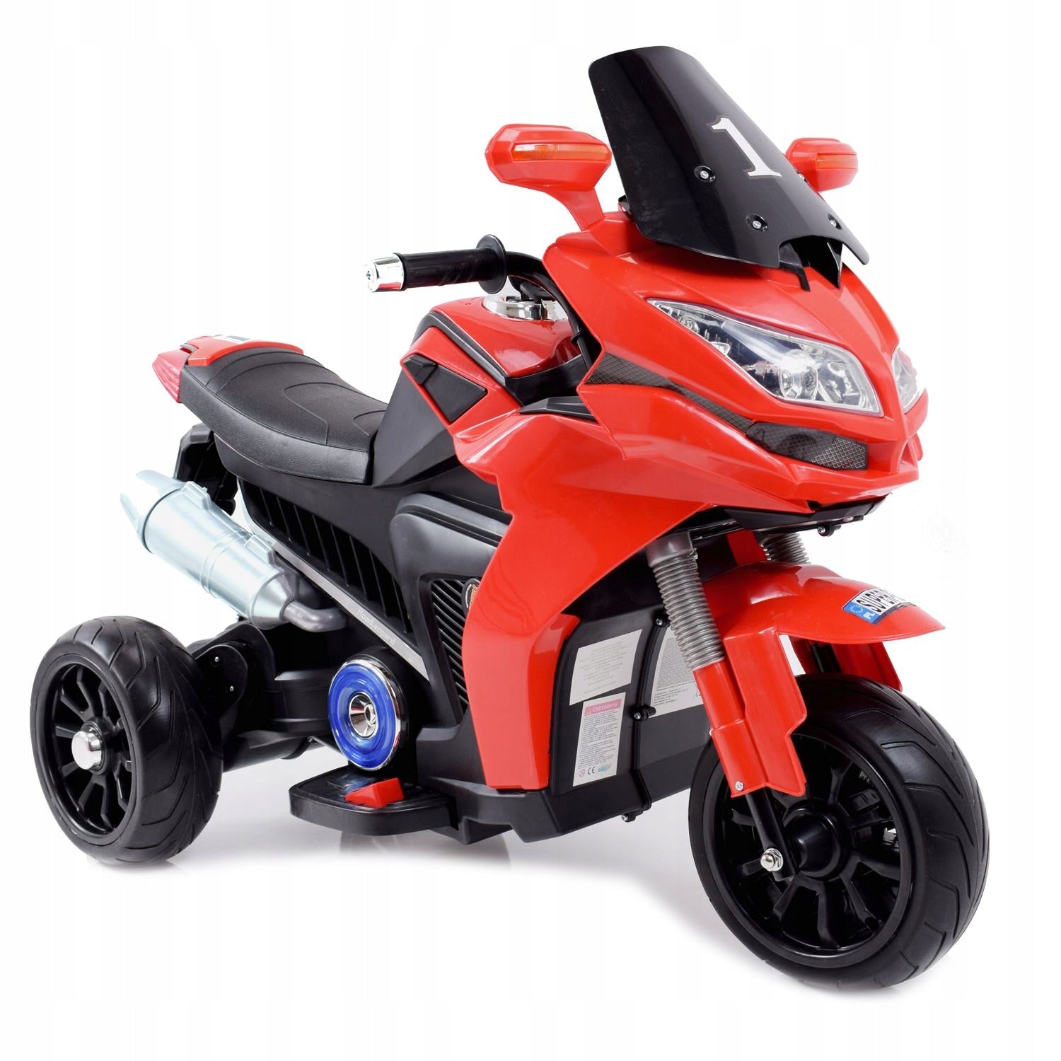 LARGE MOTOR RACER WITH EXHAUST SIMULATION, SOFT WHEELS /6288A