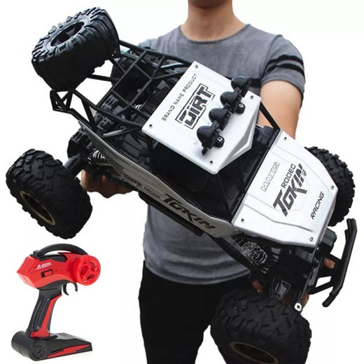 LARGE OFF-ROAD CAR REMOTE CONTROLLED AUTO RC MONSTER 4x4 METAL LED