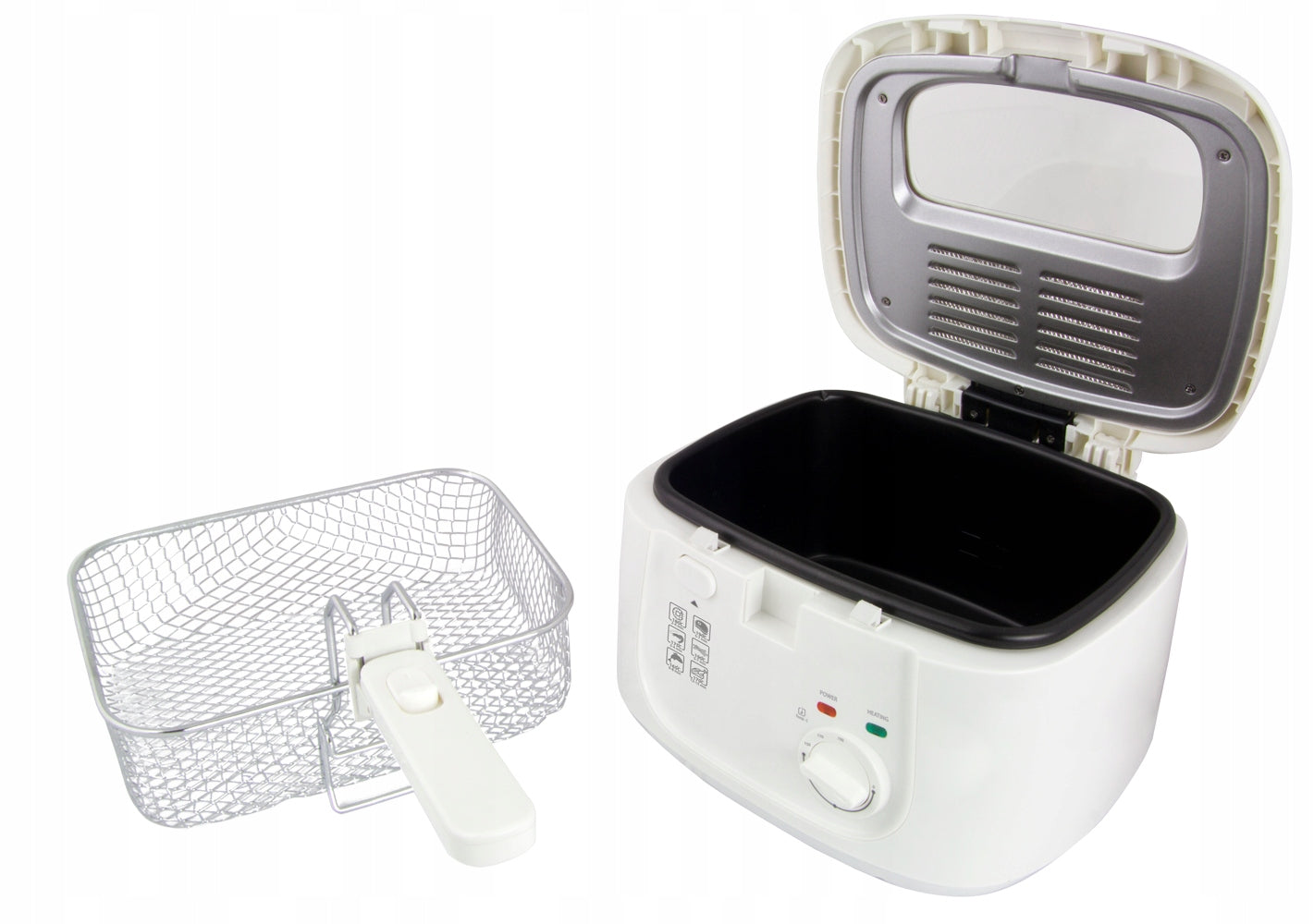 LARGE OIL FRYER TRADITIONAL FRYER Dominant color white