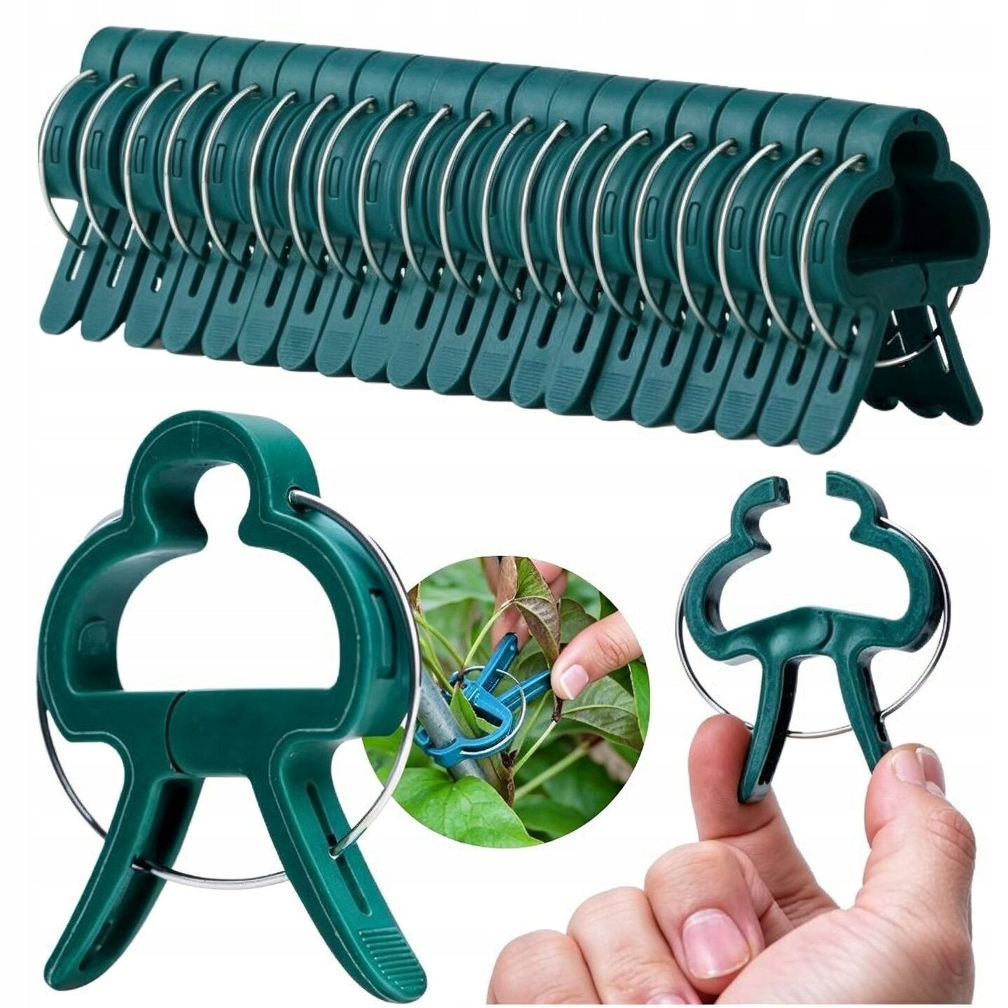 LARGE PLANT CLIPS TOMATO CLIPS STEM GARDEN PAPER CLIPS 100 PIECES
