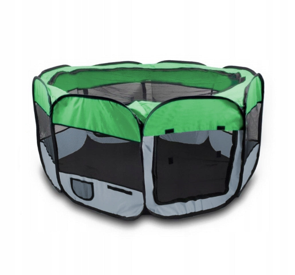 LARGE PLAYPEN DOG ENCLOSURE PUPPIES GREEN