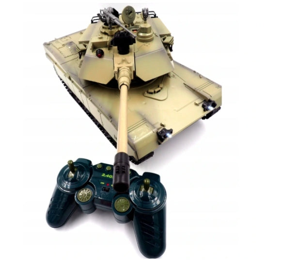 LARGE RC TANK REMOTE CONTROLLED M1A2 ABRAMS SHOOTING BALLS SOUNDS
