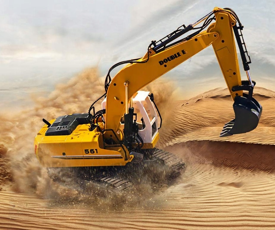 LARGE REMOTE CONTROLLED CRAWLER EXCAVATOR RC METAL 3in1 REMOTE CONTROL TOY Packaging status original