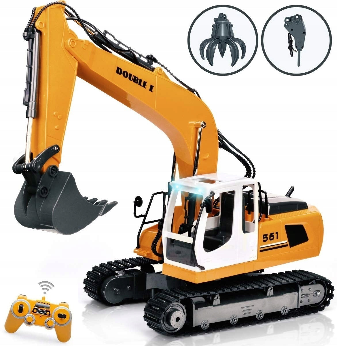 LARGE REMOTE CONTROLLED CRAWLER EXCAVATOR RC METAL 3in1 REMOTE CONTROL TOY