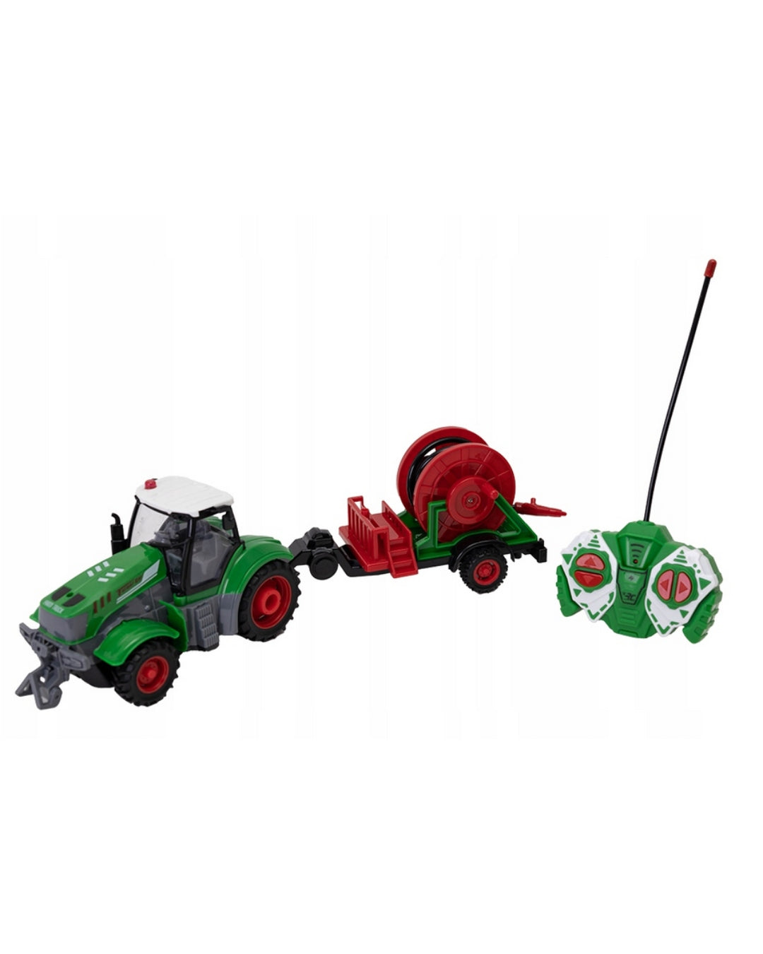 LARGE REMOTE CONTROLLED TRACTOR WITH RC IRRIGATION TRAILER FOR REMOTE CONTROL Brand QBI
