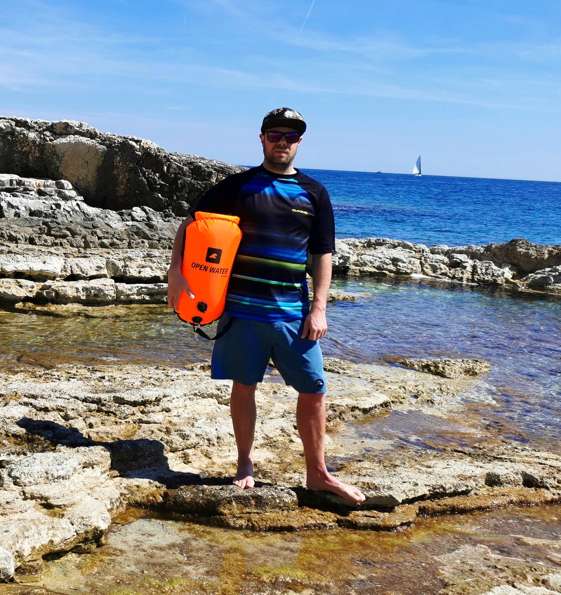 LARGE SAFETY BUOY FOR SWIMMING BUOY XL + BACKPACK 3in1 For swimming
