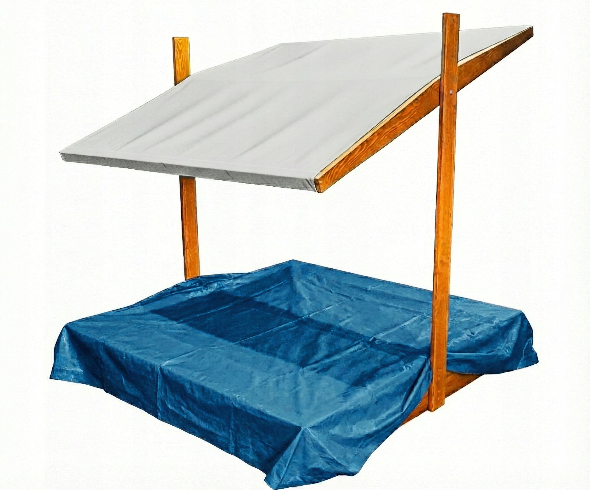 LARGE SANDBOX 150X150 WOODEN WITH VISOR 2X IMPREGNATED MANUFACTURER PL Manufacturer code P150+D