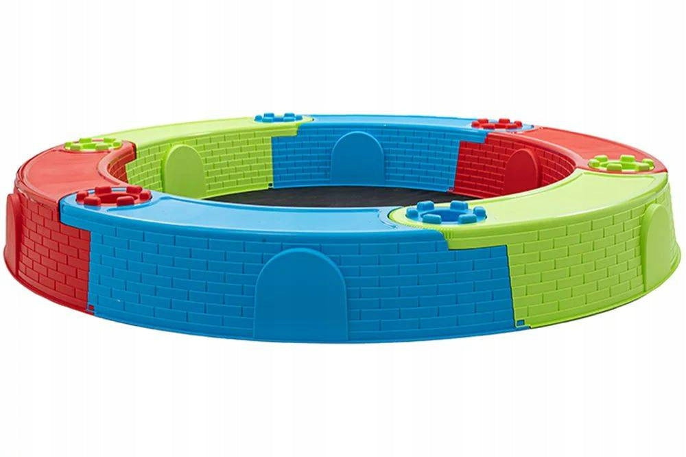 LARGE SANDBOX FOLDING ZIPPER + MAT 170cm XXL poland Kind plastic