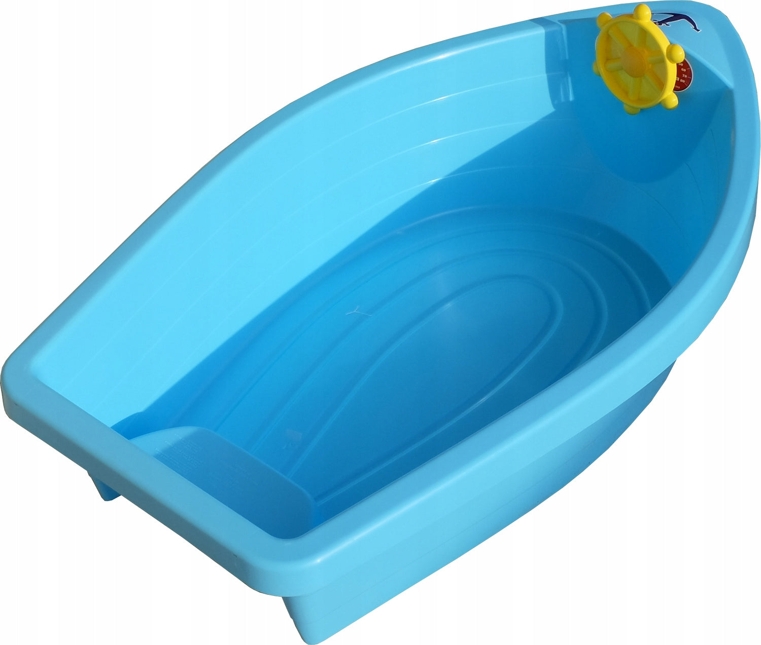 LARGE SANDBOX POOL BOAT WITH BENCH 130 CM STRONG + COVER PalPlay Kid's age 2+ years