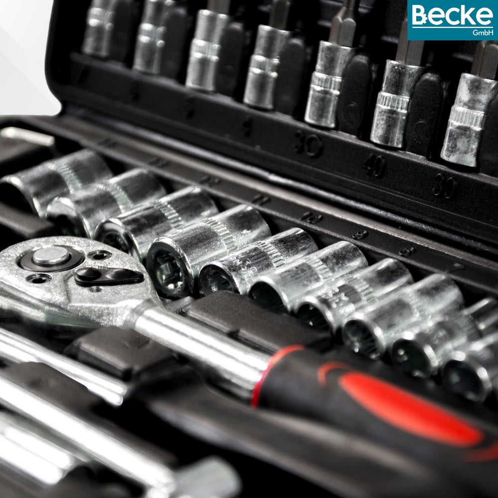 LARGE SET OF TOOLS IN SUITCASE 46 ELEMENTS SOCKET WRENCHES TORX RATCHET Number of items in the set 46
