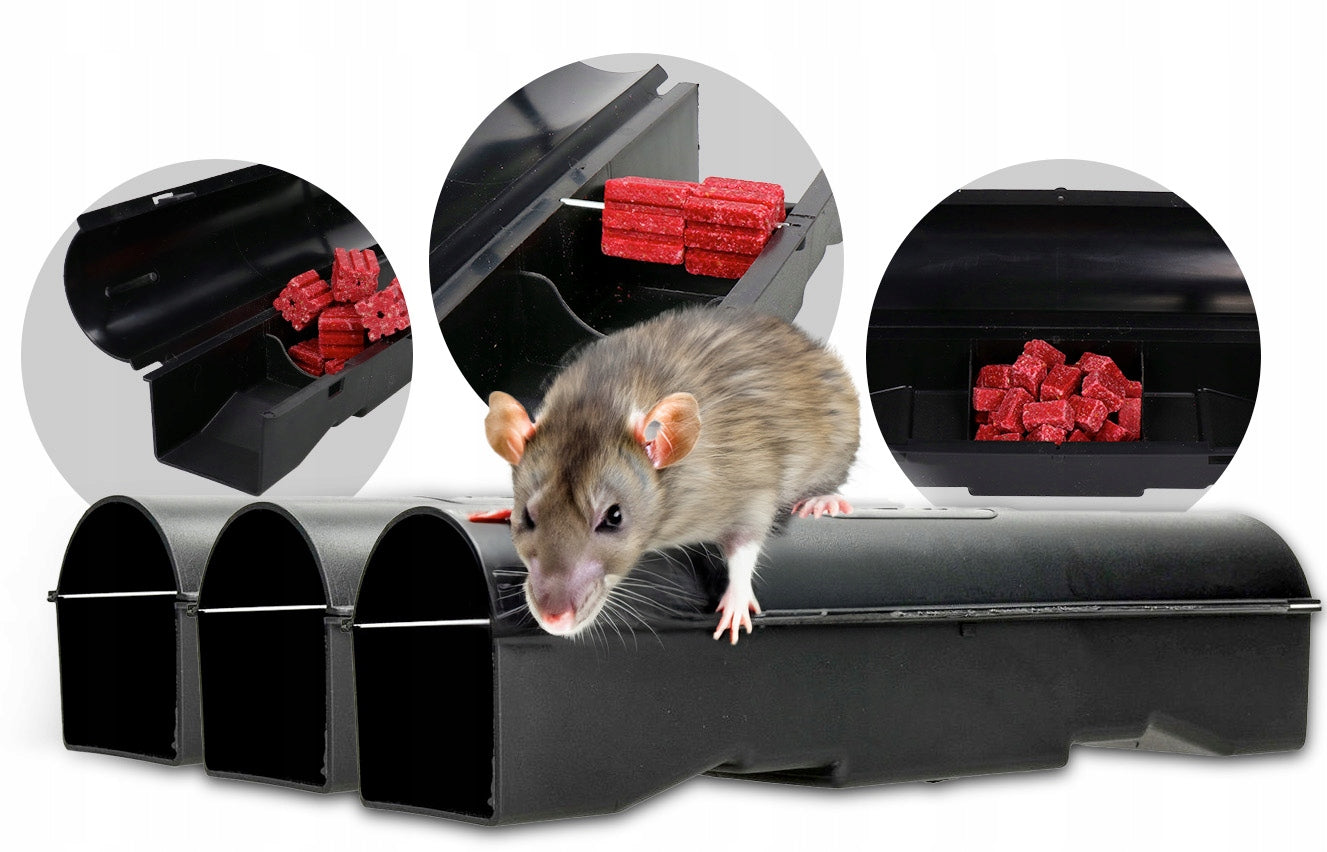 LARGE STATION FEEDER FOR MICE AND RATS NO PEST TUNNEL