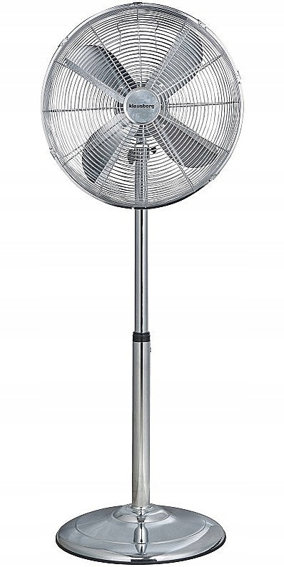 LARGE STEEL Standing Fan Floor Fan SILVER KLAUSBERG Fan type floor