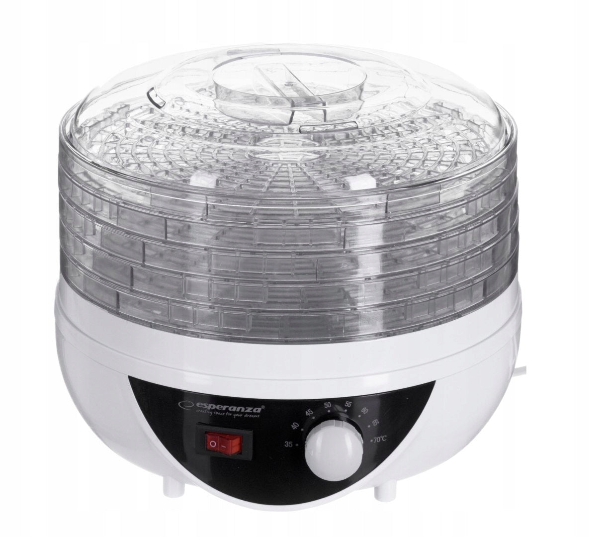 LARGE STRONG VEGETABLE FRUIT MUSHROOM DRYER HERBS 250W 5-SIT 8-PROGRAMS EAN (GTIN) 5908310450513