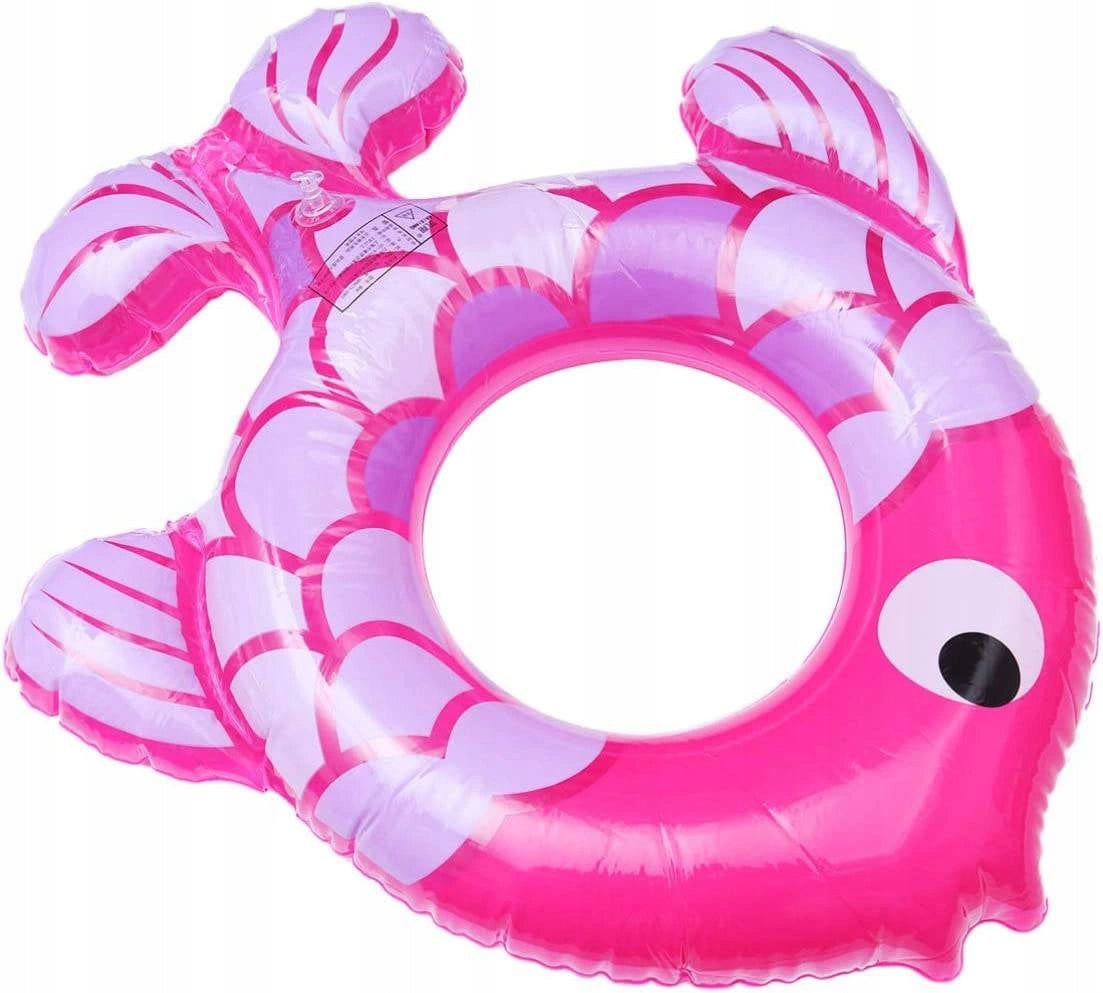 LARGE SWIMMING WHEEL FOR KIDS FISH MATTRESS 2in1 INFLATABLE WHEEL FOR POOL Model 5907419721456