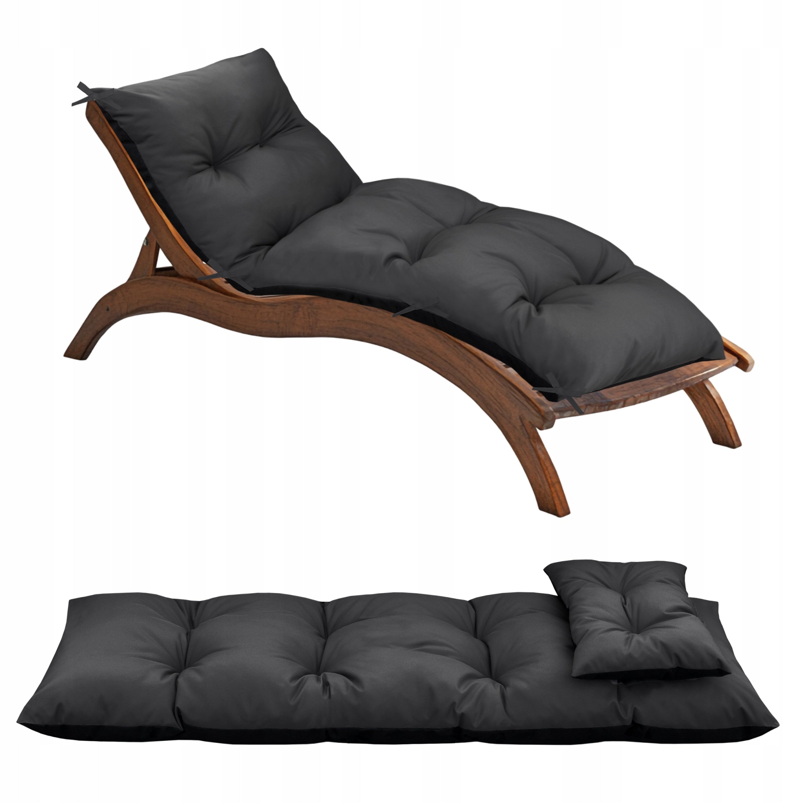 LARGE SWING CUSHION GARDEN BENCH 150x60x50 CM WATERPROOF XXL Pillow length 150 cm