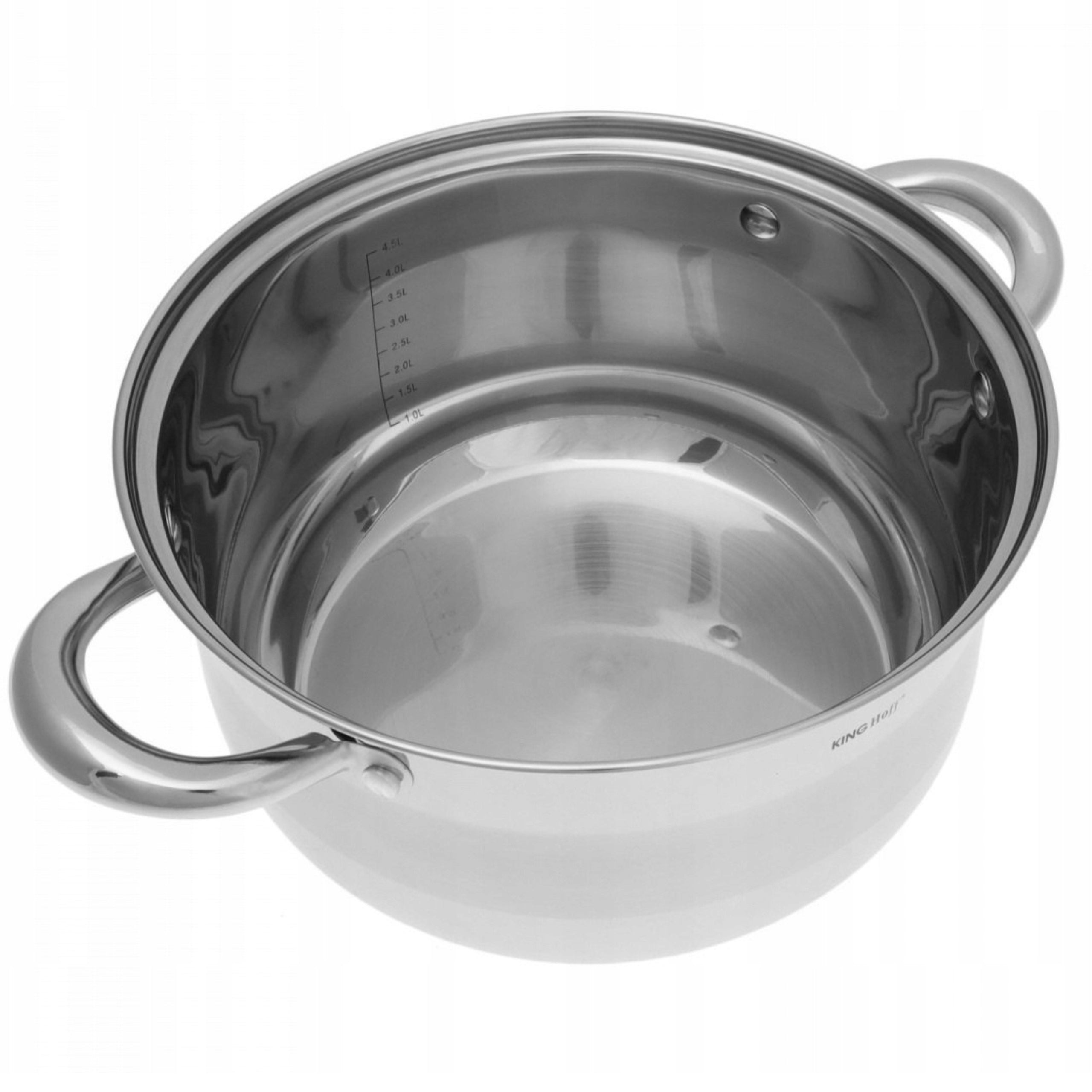 LARGE Solid POT SET 10el RONDEL STAINLESS STEEL POTS DISHWASHER Number of items in the set 10