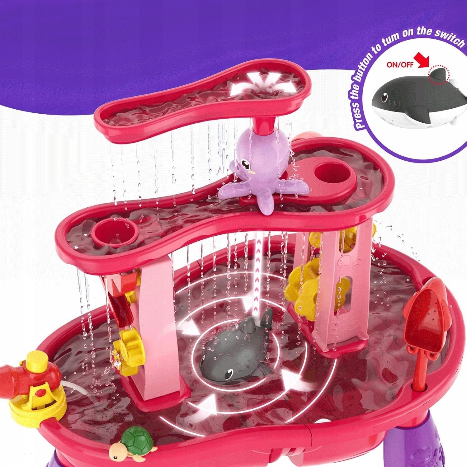 LARGE TABLE WATER TABLE SANDBOX FOR CHILDREN ELECTRIC WATERFALL +UMBRELLA Manufacturer code Stolik wodny + parasol