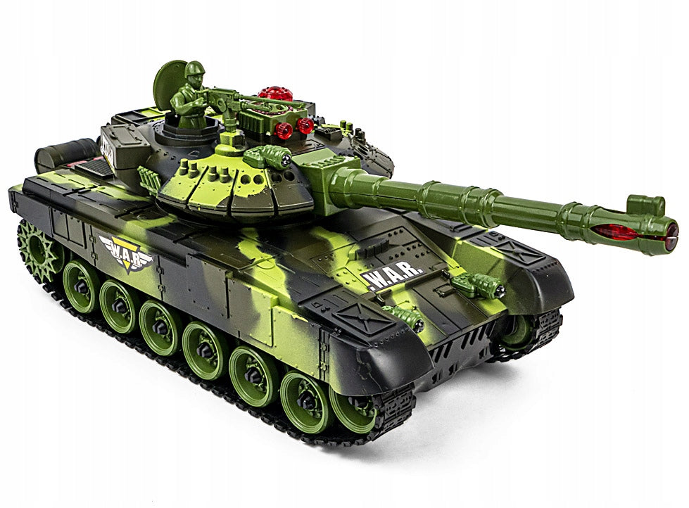LARGE TANK REMOTE CONTROLLED 2.4ghz BIG WAR TANK EFFECTS FOR KIDS Manufacturer code 9993