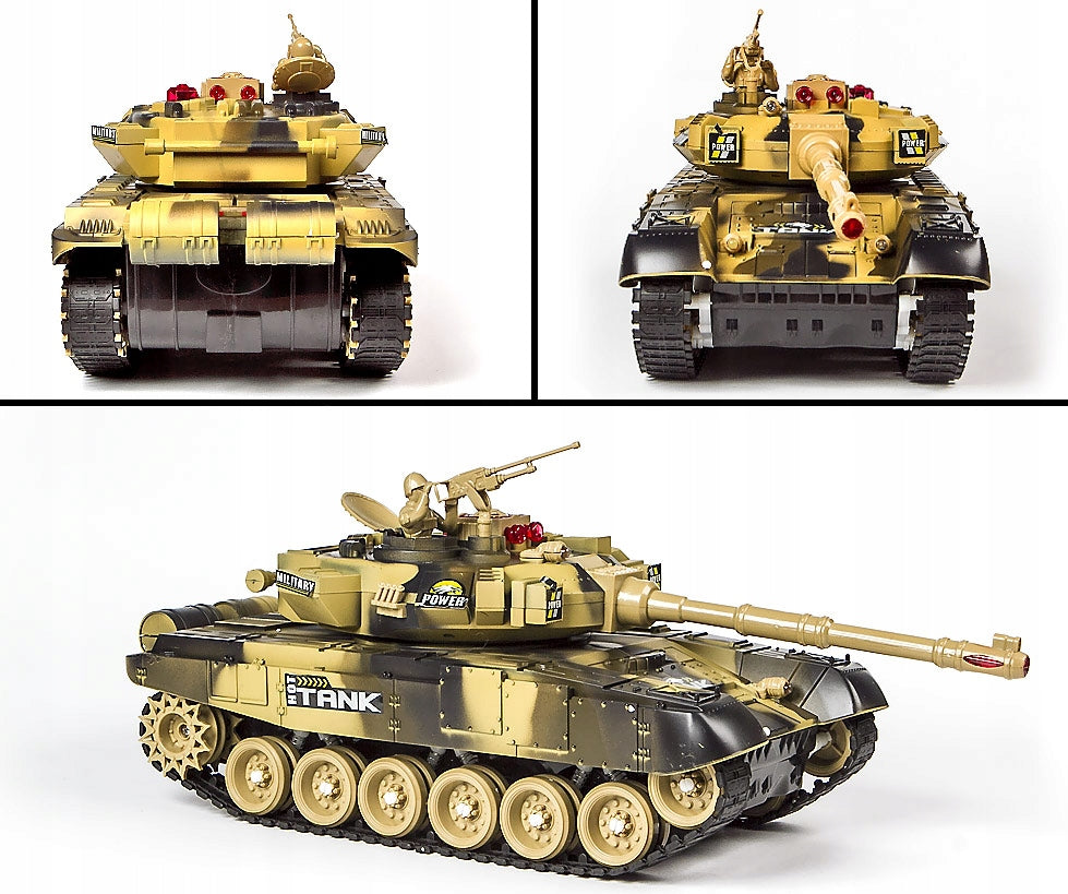 LARGE TANK REMOTE CONTROLLED RC WAR TANK 9993 34 cm REMOTE CONTROL SET FOR KIDS Brand click4TOYS