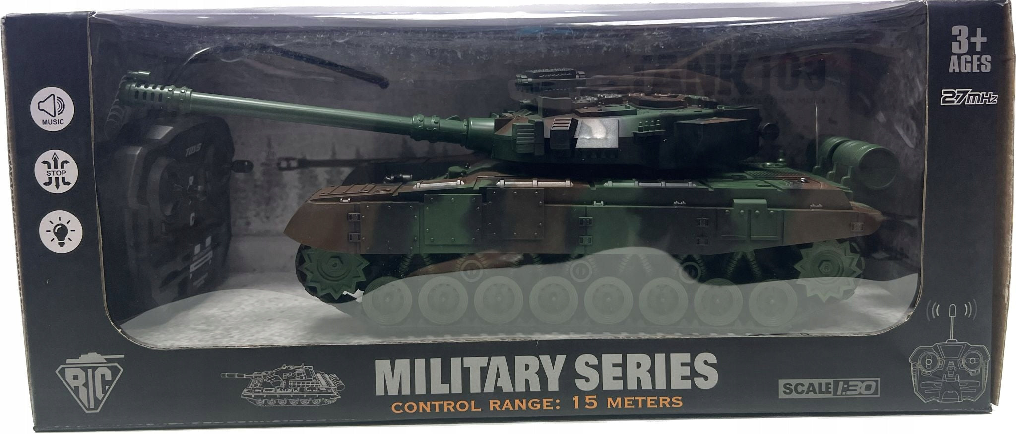 LARGE TANK REMOTE CONTROLLED REMOTE CONTROL LIGHT SOUND EAN (GTIN) 5900949448947