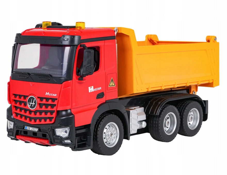 LARGE TIPPER REMOTE CONTROLLED AUTO rc TRUCK KIPER PILOT 30 cm Manufacturer code WYWROTKA RC Z FUNKCJĄ WYSYPYWANIA z PILOTA