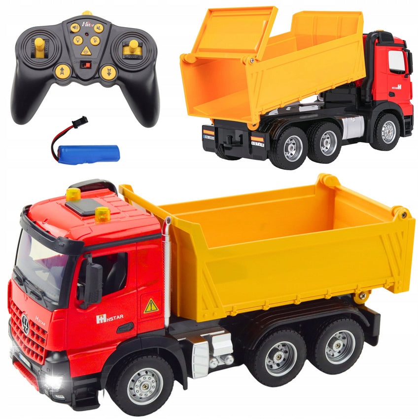 LARGE TIPPER REMOTE CONTROLLED AUTO rc TRUCK KIPER PILOT 30 cm