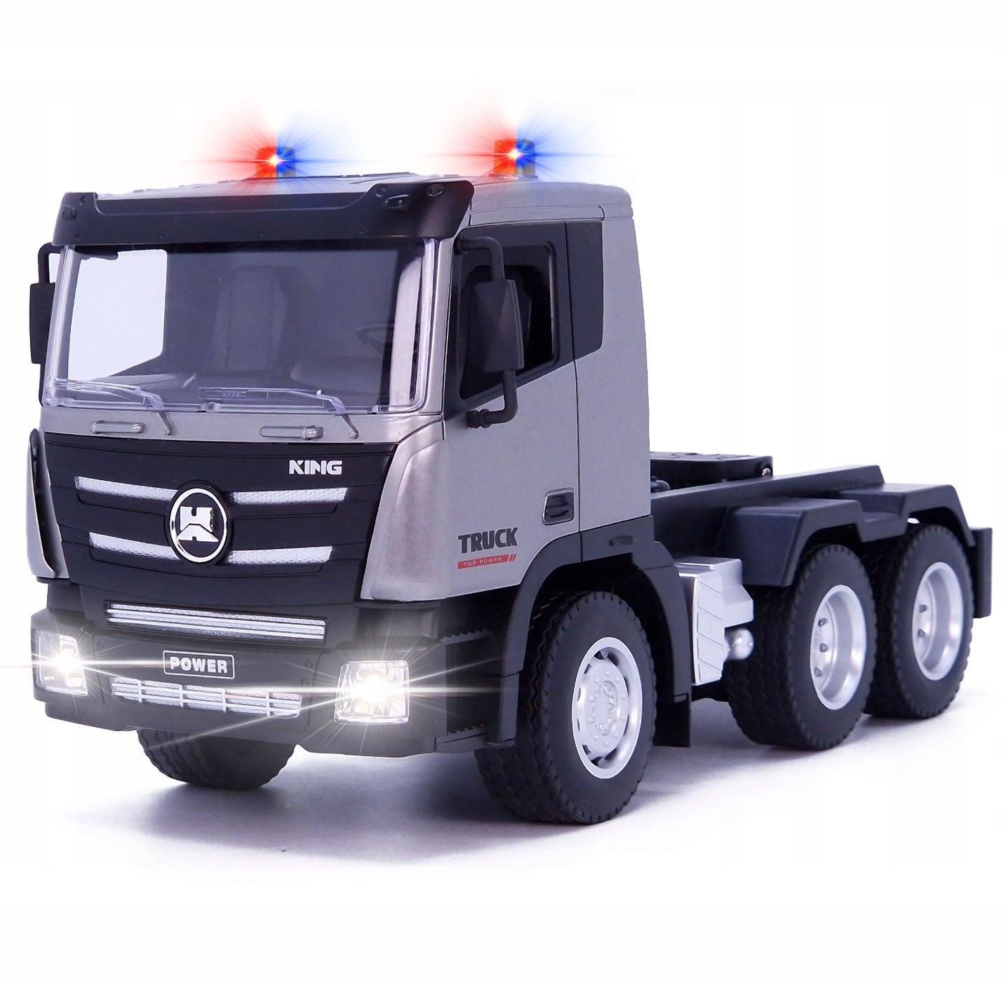 LARGE TOW TRUCK REMOTE CONTROLLED HUINA ON REMOTE CONTROL 83CM RUBBER WHEELS LEDY SOUND Brand Huina Toys