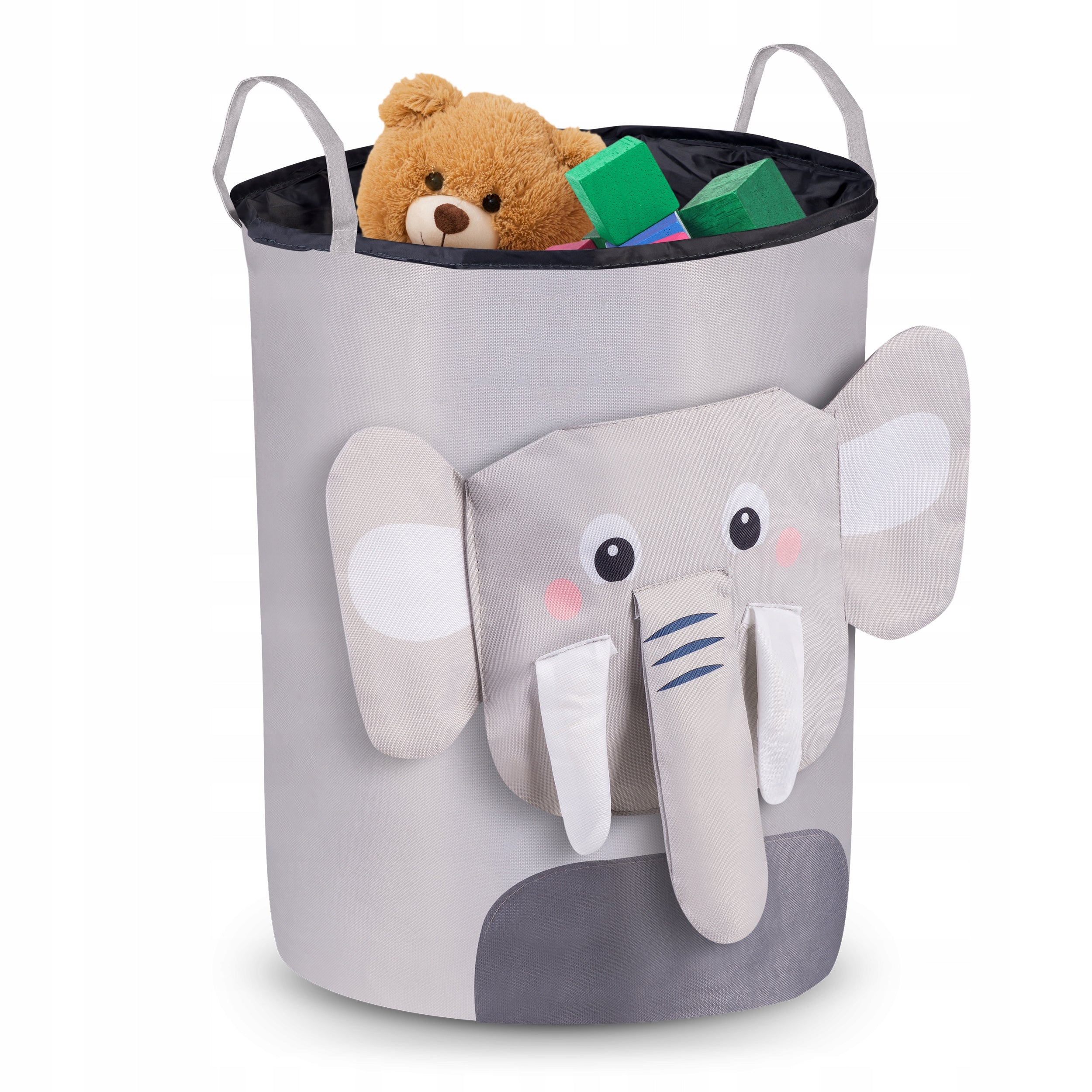 LARGE TOY BASKET CONTAINER WITH DRAWSTRING ORGANIZER NUKIDO LAUNDRY BASKET Brand Nukido
