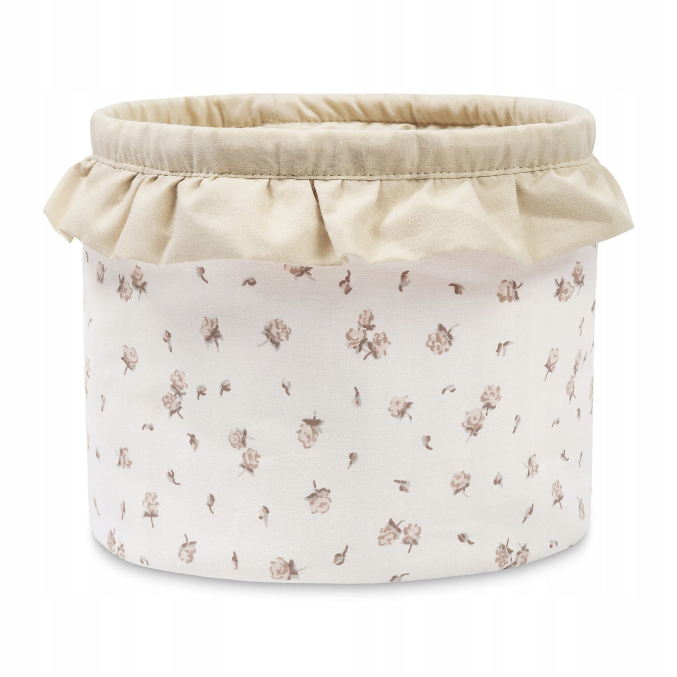 LARGE TOY CONTAINER BASKET LAUNDRY ORGANIZER S ROSE BEIGE
