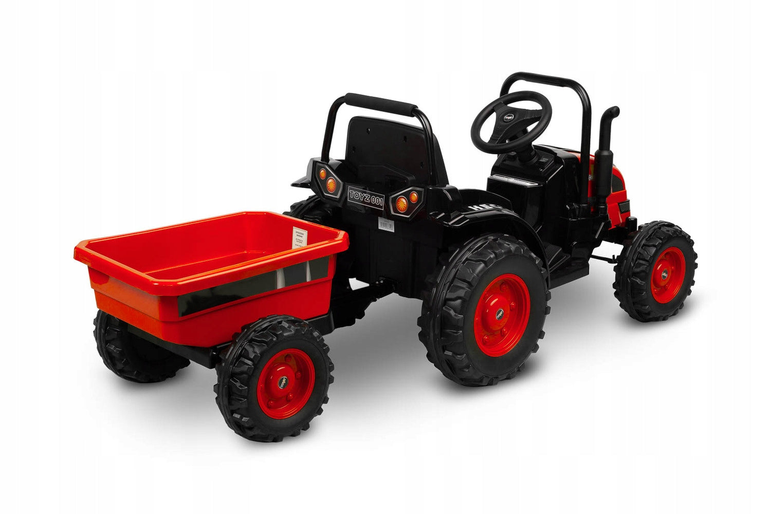 LARGE TRACTOR FOR BATTERY CAR WITH TRAILER 152 CM REMOTE CONTROL Packaging status original