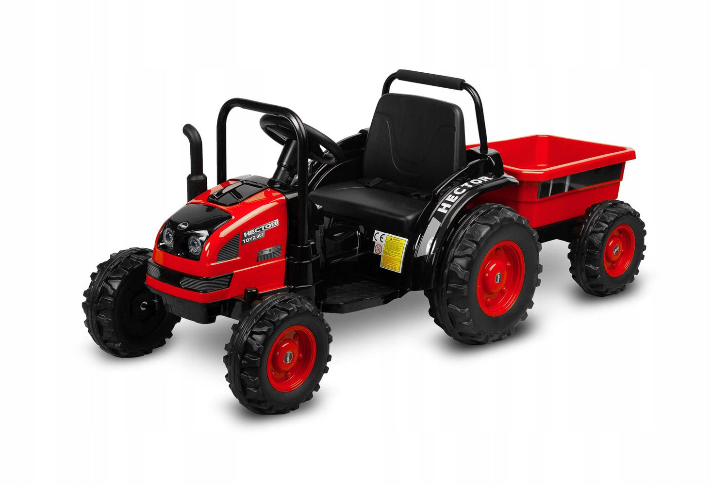 LARGE TRACTOR FOR BATTERY CAR WITH TRAILER 152 CM REMOTE CONTROL