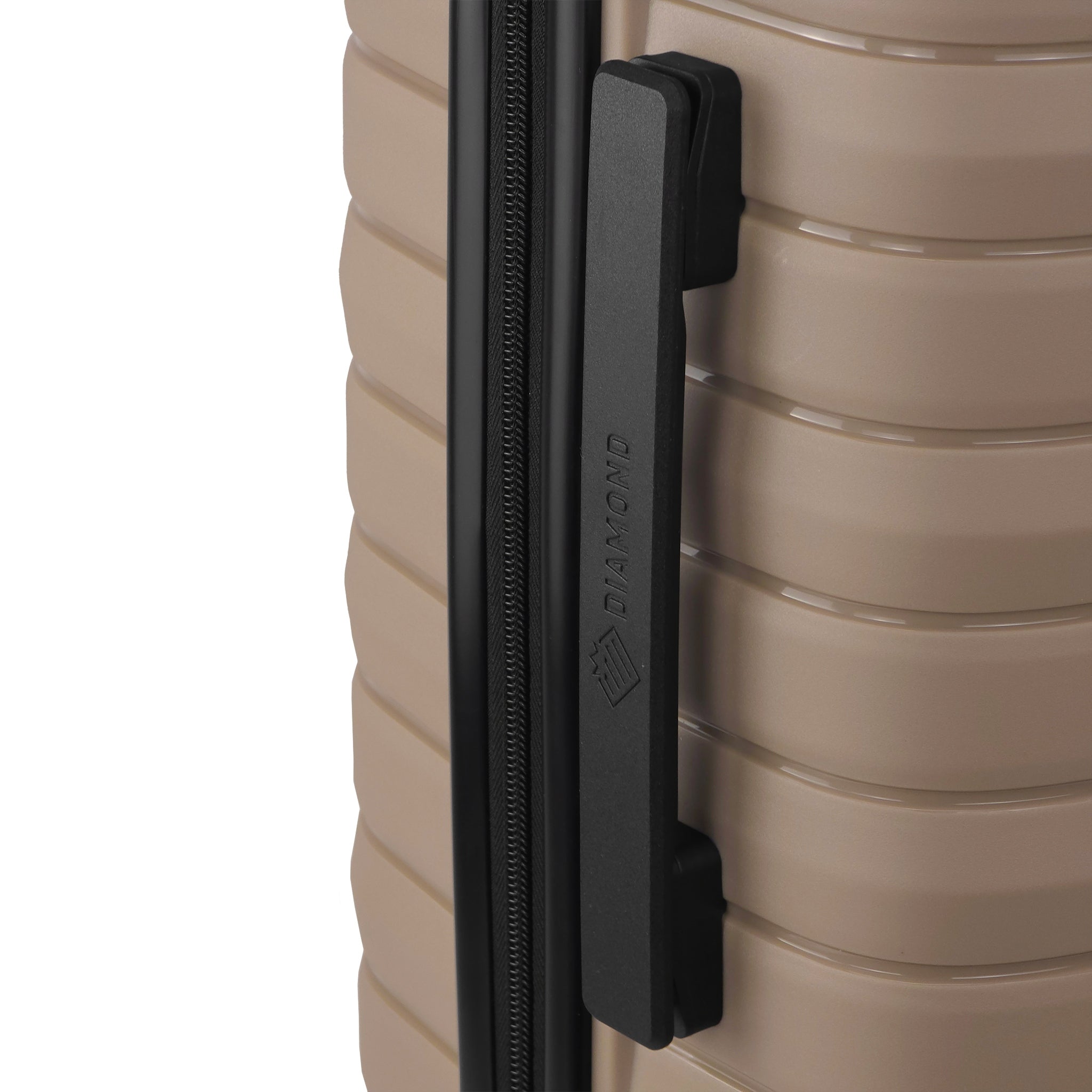 LARGE TRAVEL SUITCASE MADE OF POLYPROPYLENE LUGGAGE DIAMOND BEIGE XL 28" P420 Depth (shorter edge) 32 cm